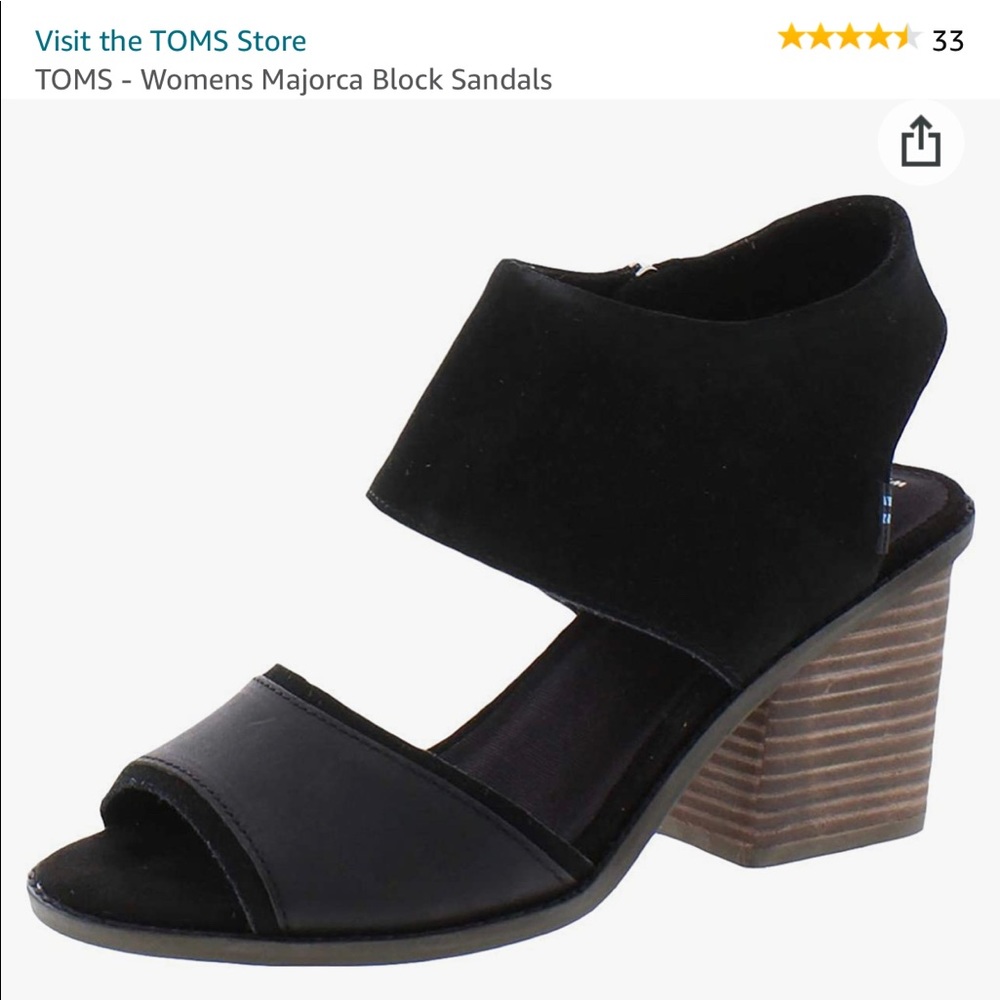 NWT TOMS Majorca heeled sandal